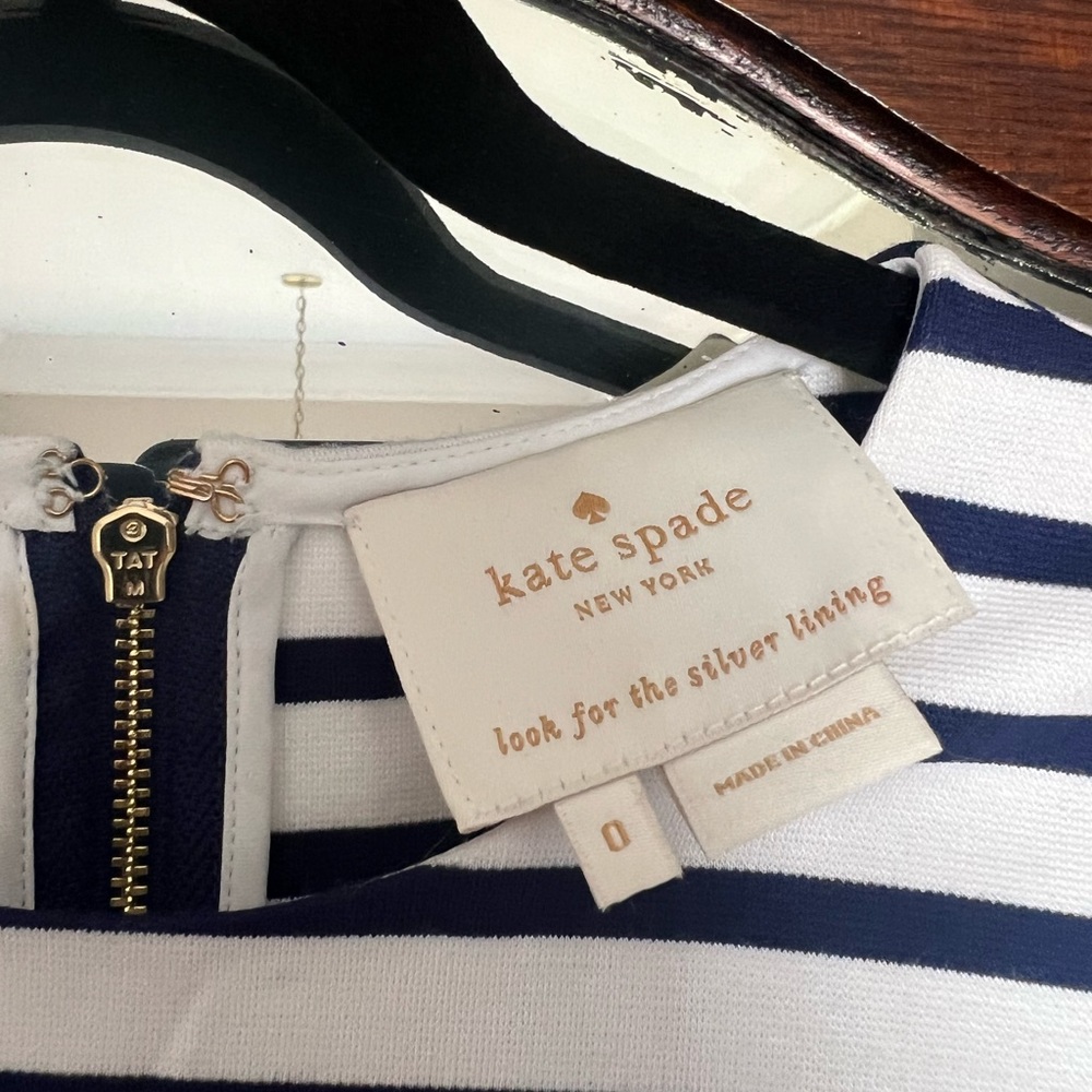 Kate spade blue stripe dress